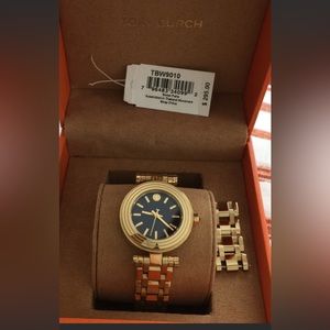 Authentic Tory Burch TBW9010 Gold Tone Watch